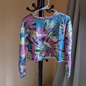 Tie Dye Cropped sweatshirt
